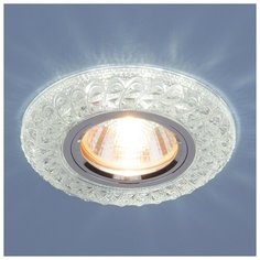 Встраиваемый точечный светильник со светодиодной подсветкой Elektrostandard 2180 MR16 CL прозрачный