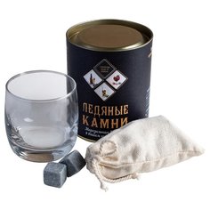 Камни для виски Western тубус (6 камней, 1 бокал) Ice Stone