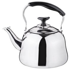 Чайник со встроенным свистком 2,1 л Agness, серебристый (909-602)