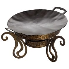 Подставка для Саджа Казана Инь Янь и Садж 35 см Вороненный Стальные решения