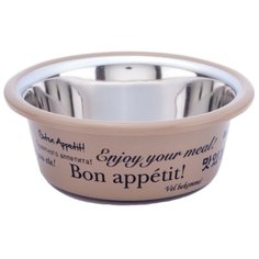 Миска Lilli Pet Bon appetit для животных, 950мл, коричневая