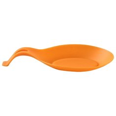 Силиконовая подставка под ложку, оранжевый, 19,5x9,5 см, Kitchen Angel KA-STND2-19