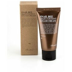Крем с муцином улитки и пчелиным ядом | Benton Snail Bee High Content Steam Cream 50g