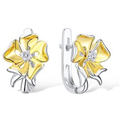 VALTERA Серьги с бриллиантами из серебра 117799