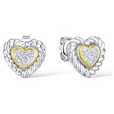 VALTERA Серьги с бриллиантами из серебра 117826