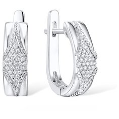 VALTERA Серьги с бриллиантами из серебра 117811