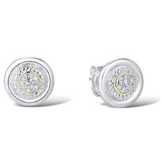 VALTERA Серьги с бриллиантами из серебра 117819