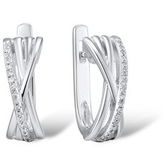 VALTERA Серьги с бриллиантами из серебра 117790