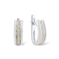 VALTERA Серьги с бриллиантами из серебра 117788