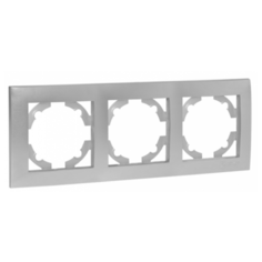 Рамка 3п EKFEWM-G-303-30 Валенсия, сталь