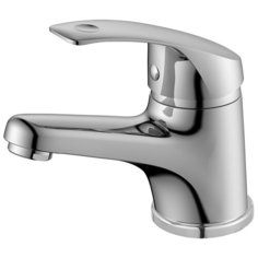 Смеситель для раковины (умывальника) DecoRoom DR71011 однорычажный серебристый