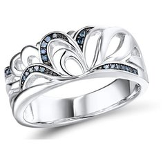 VALTERA Кольцо с бриллиантами из серебра 117791, размер 17.5