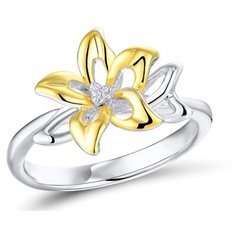 VALTERA Кольцо с бриллиантами из серебра 117797, размер 17.5