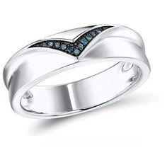 VALTERA Кольцо с бриллиантами из серебра 117817, размер 18