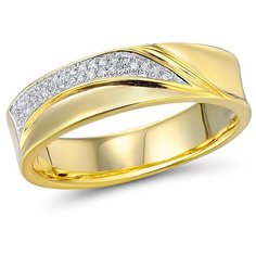 VALTERA Кольцо с бриллиантами из серебра 117806, размер 16.5