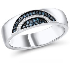 VALTERA Кольцо с бриллиантами из серебра 117818, размер 16.5