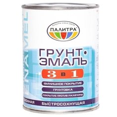 Эмаль алкидная (А) Палитра 3 в 1 по ржавчине красный