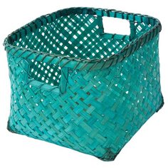 Корзина стеллажная "Изумрудное плетение", Д230 Ш230 В180, изумрудный Natural House