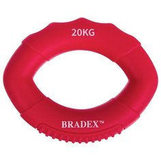 Кистевой эспандер 20 кг, овальной формы, розовый Bradex