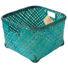 Корзина стеллажная "Изумрудное плетение", Д270 Ш270 В190, изумрудный Natural House