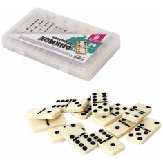Игра настольная "ДОМИНО", пластиковый кейс, 17х10 см, ЗОЛОТАЯ СКАЗКА, 662296