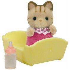 Игровой набор Sylvanian Families Малыш Полосатый котёнок 5186
