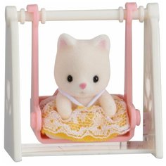Игровой набор Sylvanian Families Младенец в сундучке (кошка на качелях) 5201