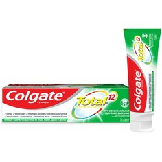 Зубная паста Colgate Total 12 Профессиональная Здоровое Дыхание комплексная антибактериальная, 75 мл