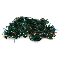 Гирлянда SNOWMEN сетка Е96507, 230 х 180 см, 320 ламп, разноцветный/зеленый провод