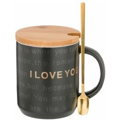 Lefard Кружка Break time I love You 350 мл серый