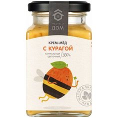 Крем-мед Медовый дом цветочный с курагой 300 г