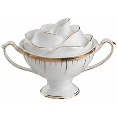 Сахарница Lefard Цветочная симфония 590-050 белый