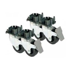 Колеса для переноски MPS Ruota для Skudo 4-7 4 шт. черный/серебристый