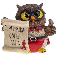 Статуэтка Lefard Совята итри (537-355) 6,5 см коричневый