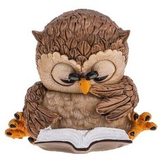 Статуэтка Lefard Совята Итри, 8 см бежевый/коричневый