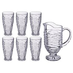 Набор Lefard Muza кувшин + стаканы, 195-140 7 предметов прозрачный