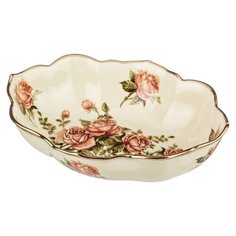 Lefard Салатник Корейская роза 25 х 19 см бежевый