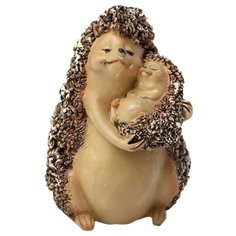 Статуэтка Lefard Ежики, 8.5 см коричневый