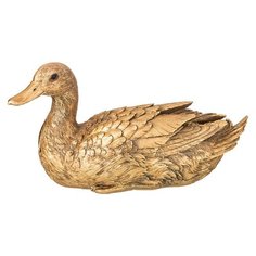 Статуэтка Lefard Silver&Gold Утка, 17.5 см золотистый
