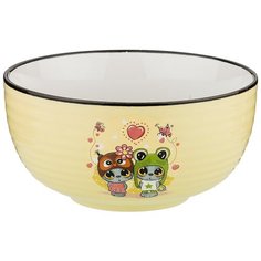 Lefard Салатник Милые котята 14.5 см желтый