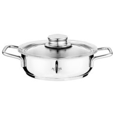 Сотейник Agness 936-122, 16 см, с крышкой, стальной