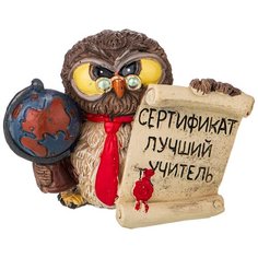 Статуэтка Lefard Совята Итри, 6 см бежевый/коричневый