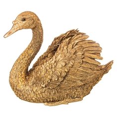 Статуэтка Lefard Silver&Gold Лебедь, 31.5 см золотистый