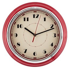 Часы настенные кварцевые Lefard Lovely home (220-353) красный