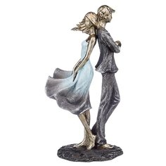 Статуэтка Lefard Фьюжн Влюбленные, 25.5 см золотистый/серебристый/голубой