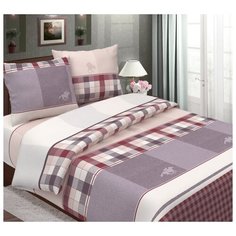 Комплект постельного белья, ЕВРО (50*70 - 2 шт.) Сирень