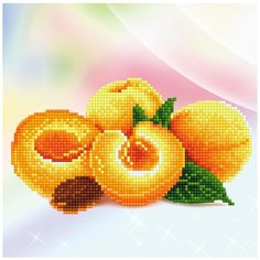 Кристальная мозаика (алмазная вышивка) "ФРЕЯ" ALV-5 04 "Абрикосы" 25 х 25 см