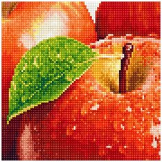 Кристальная мозаика (алмазная вышивка) "ФРЕЯ" ALV-4 04 "Спелое яблоко" 25 х 25 см