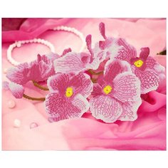 Кристальная мозаика (алмазная вышивка) "ФРЕЯ" ALV-42 "Орхидея" 52 х 42 см