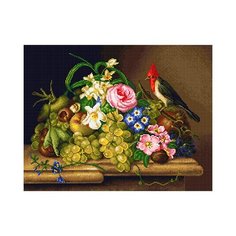 Кристальная мозаика (алмазная вышивка) "ФРЕЯ" ALV-2 12 "Натюрморт с фруктами" 40 х 52 см
